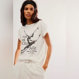 Free People The Bureau Ballet Lightweight Slub Tee